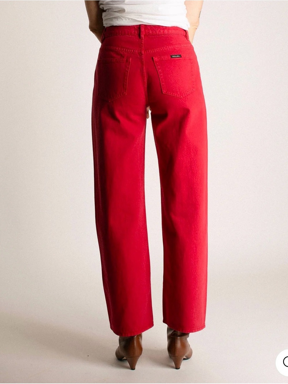 ROLLA'S Candy Red Kate Wide Leg Jeans